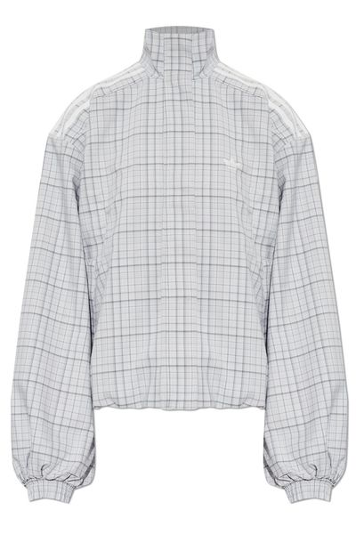 Adidas Originals Checked Logo Embroidered Jacket