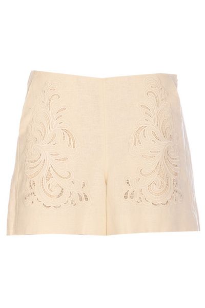TWINSET Embroidered Logo-Plaque Shorts