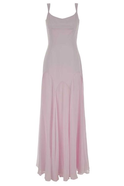 Alexander McQueen Pleated Sleeveless Maxi Dress