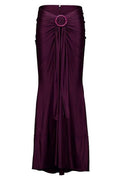 Rabanne Magenta Ruched Maxi Skirt