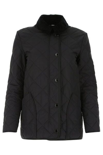 Burberry Long-Sleeved Diamond Quilted Jacket