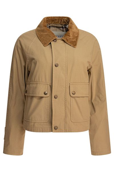 Burberry Press-Stud Cropped Jacket