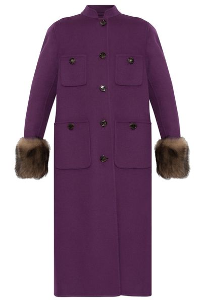 Valentino Button-Up Long Coat