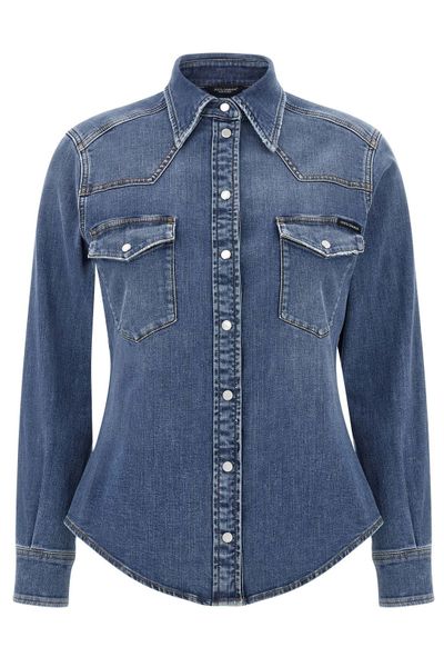 Dolce & Gabbana Long-Sleeved Denim Shirt
