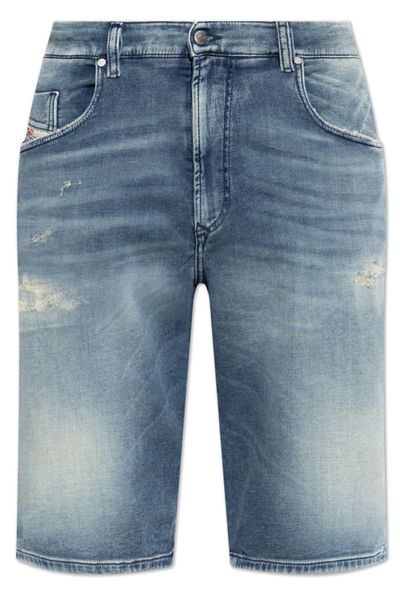 Diesel 2033 D-Krooley-Short-Bw Denim Shorts