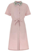 Prada Button-Up Poplin Shirt Dress
