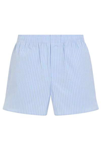 AMI Paris Striped High Waist Shorts
