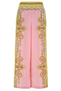 Versace Pattern-Printed Straight-Leg Trousers