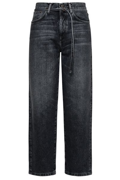 Acne Studios Embossed Label Mid-Waist Jeans