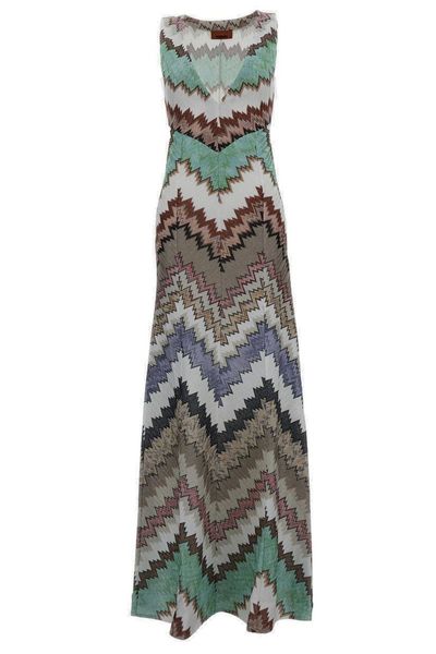 Missoni V-Neck Sleeveless Dress