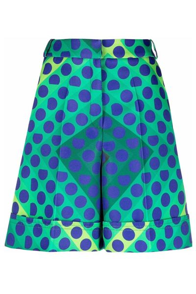 Paco Rabanne All-Over Patterned Pleated Shorts