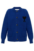 AMI Heart Logo Button Cardigan