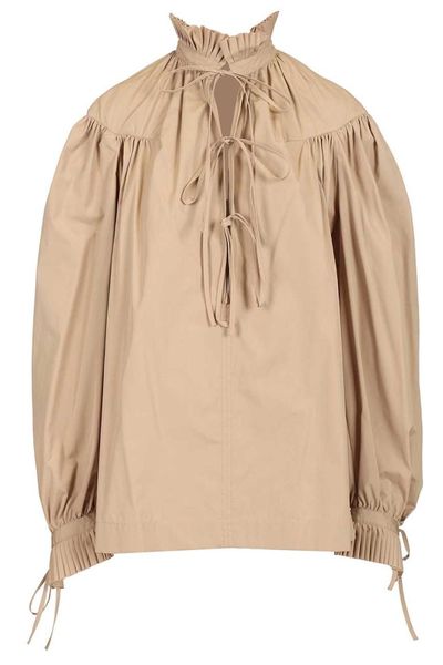 Dries Van Noten Ruffled Tie Blouse