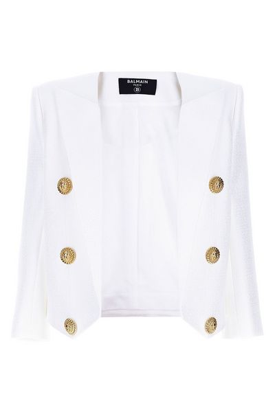 Balmain Long Sleeved Buttoned Blazer