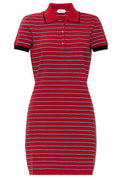 Versace Striped Knit Polo Dress