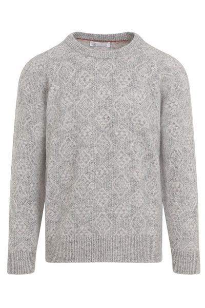 Brunello Cucinelli Patterned Crewneck Jumper