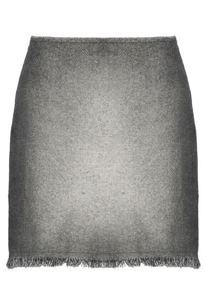 Avant Toi Fringed Mini Skirt