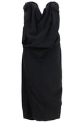 Magda Butrym Draped Strapless Floral Dress