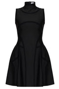 Alexander McQueen Sleeveless Mock-Neck Dress