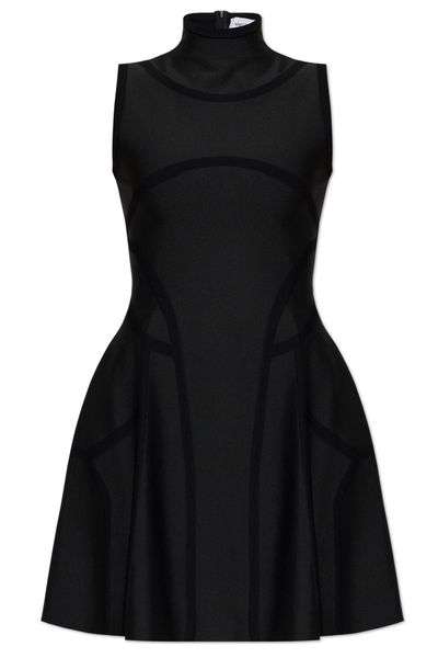 Alexander McQueen Sleeveless Mock-Neck Dress