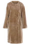Totême Round Neck Collarless Coat