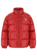 Prada Logo Printed Puffer Jacket