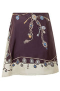 Versace Pattern-Printed Twill Mini Skirt