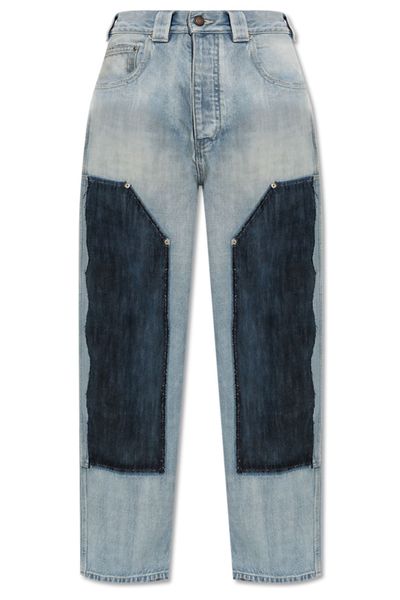 Balenciaga Panelled Vintage Effect Jeans