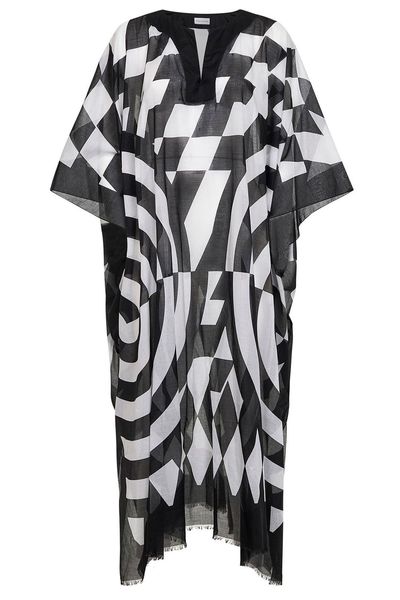 Dries Van Noten Oversized Graphic Printed Kaftan