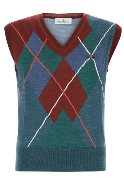 Vivienne Westwood Argyle Knitted Vest