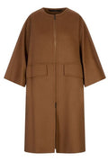 Max Mara Atelier Amour Zip-Up Crewneck Coat