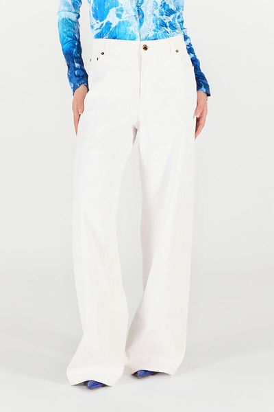 Roberto Cavalli Wide-Leg Denim Jeans