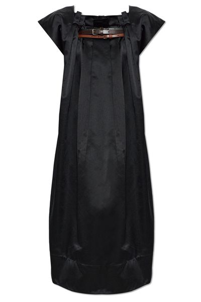 Marni Belted Pleated Long Dress