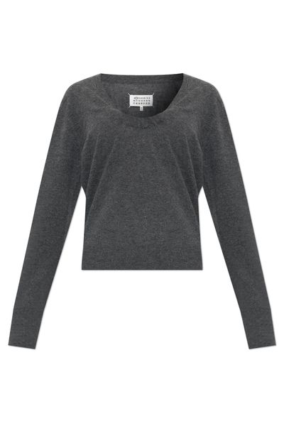 Maison Margiela Long Sleeve Gathered Jumper