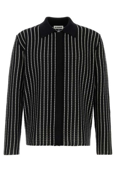 Jil Sander Crochet Knitted Cardigan