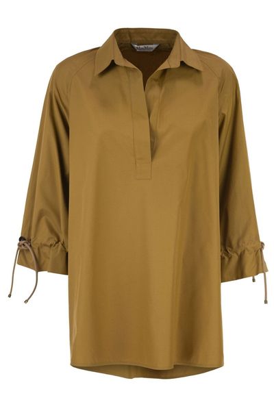 Max Mara Mxmadorni Long-Sleeve Drawstring Top