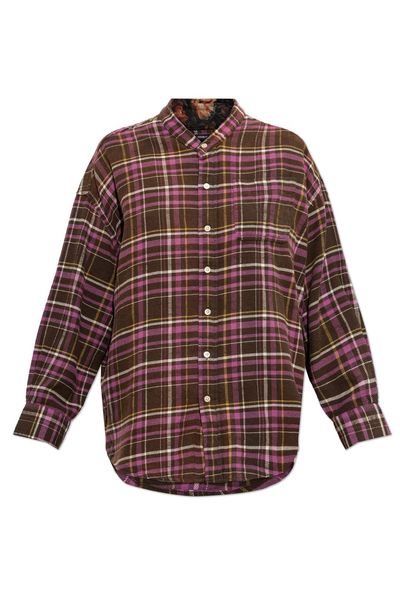 R13 Oversized Plaid Shirt