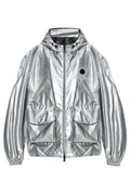 Moncler Ylang Hooded Metallic Jacket