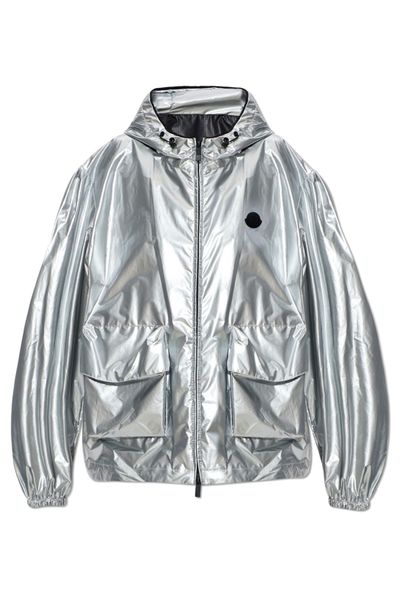 Moncler Ylang Hooded Metallic Jacket