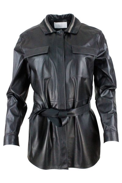 Fabiana Filippi Long-Sleeved Belted Jacket