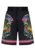 Versace Jeans Couture Abstract-Printed Drawstring Track Shorts