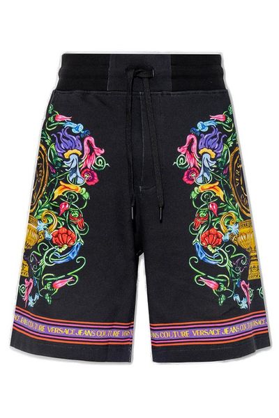 Versace Jeans Couture Abstract-Printed Drawstring Track Shorts