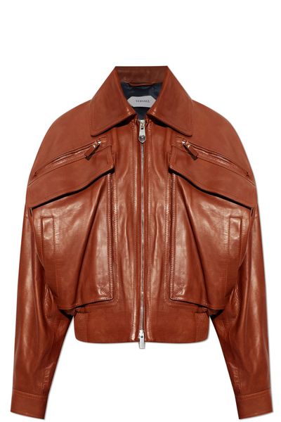 Versace Zipped Leather Blouson