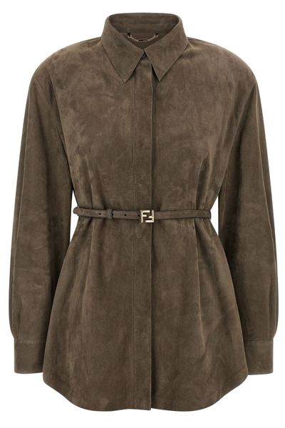 Fendi Oversized Long Sleeve Shirt