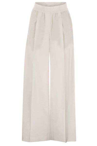 Brunello Cucinelli Straight Wide Leg Trousers