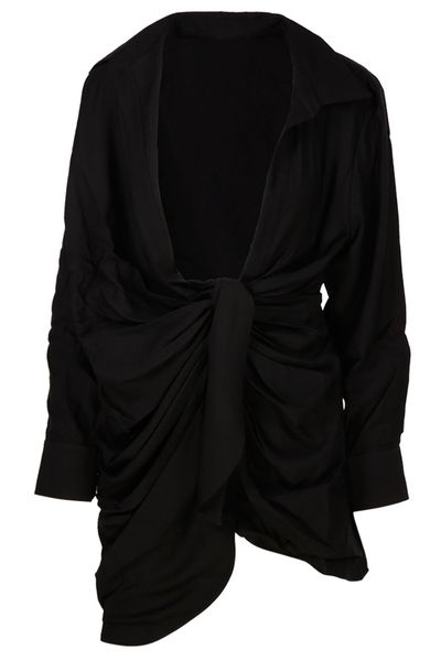 Jacquemus La Robe Bahia V-Neck Shirt Dress
