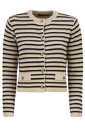 Weekend Max Mara Vodka Striped Cropped Cardigan