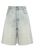 Loewe Raw Hem Denim Bermuda Shorts