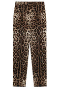 Dolce & Gabbana Leopard Printed Trousers