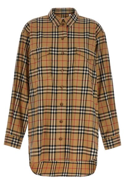 Burberry Checked Buttoned Shirt